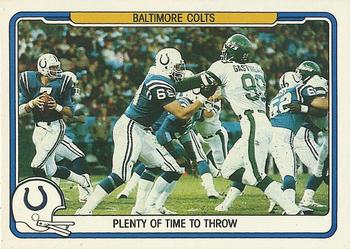 1982 Fleer Team Action #3 Plenty of Time to Throw Front
