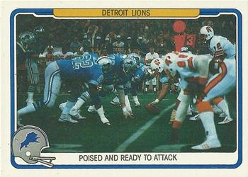1982 Fleer Team Action #18 Poised and Ready to Attack Front