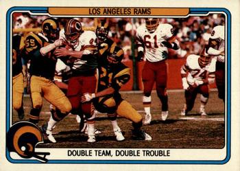 1982 Fleer Team Action #26 Double Team, Double Trouble Front