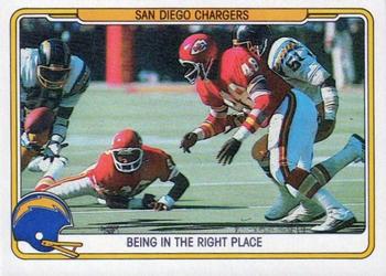 1982 Fleer Team Action #48 Being in the Right Place Front