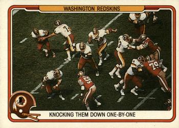 1982 Fleer Team Action #55 Knocking Them Down One-by-One Front