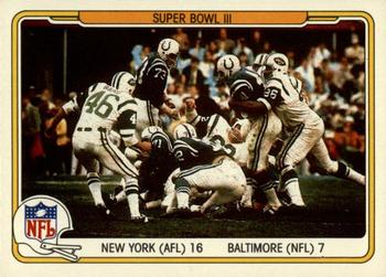1982 Fleer Team Action #59 Super Bowl III Front