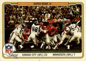 1982 Fleer Team Action #60 Super Bowl IV Front