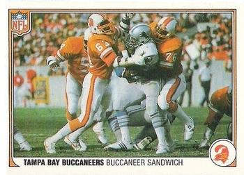 1983 Fleer Team Action #54 Buccaneer Sandwich Front