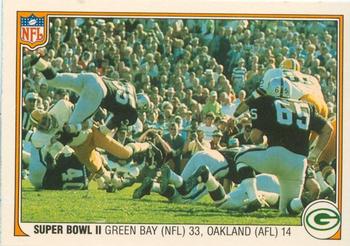 1983 Fleer Team Action #58 Super Bowl II Front