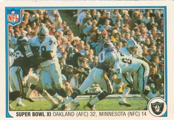 1983 Fleer Team Action #67 Super Bowl XI Front