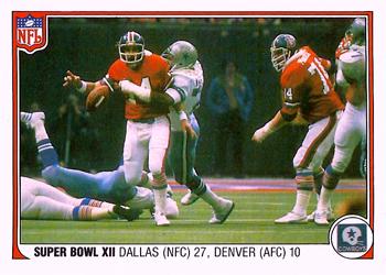 1983 Fleer Team Action #68 Super Bowl XII Front