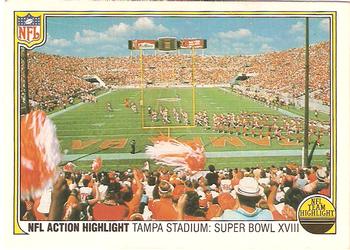 1983 Fleer Team Action #76 Tampa Stadium: Super Bowl XVIII Front