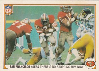 1983 Fleer Team Action #49 There's No Stopping Him Now Front