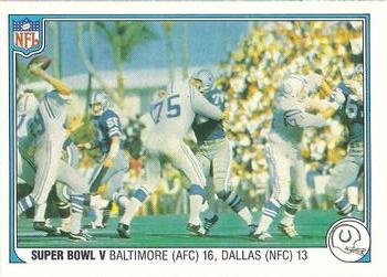 1983 Fleer Team Action #61 Super Bowl V Front