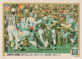1983 Fleer Team Action #62 Super Bowl VI Front