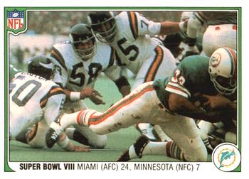 1983 Fleer Team Action #64 Super Bowl VIII Front