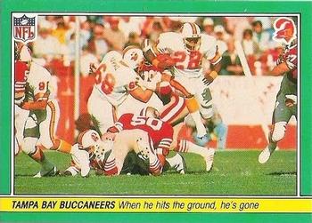 1984 Fleer Team Action #53 When He Hits the Ground, He's Gone Front