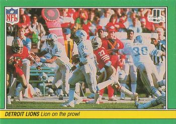 1984 Fleer Team Action #17 Lion on the Prowl Front