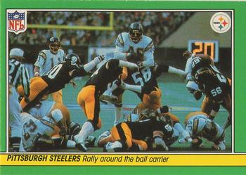 1984 Fleer Team Action #44 Rally Around the Ball Carrier Front