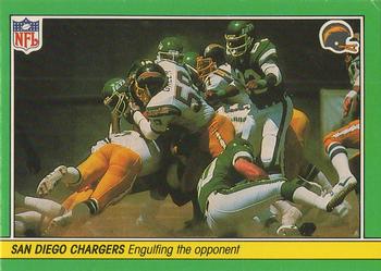 1982 FLEER TEAMS IN ACTION FOOTBALL CARD #47 SAN DIEGO CHARGERS