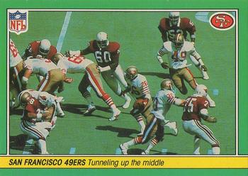 1984 Fleer Team Action #49 Tunneling up the Middle Front