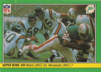 1984 Fleer Team Action #64 Super Bowl VIII Front
