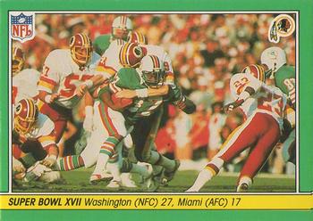 1984 Fleer Team Action #73 Super Bowl XVII Front