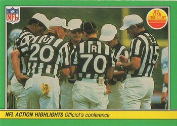 1984 Fleer Team Action #75 Officials' Conference Front