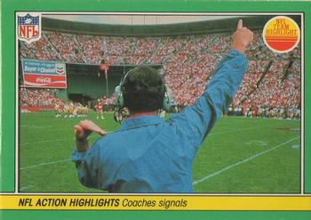 1984 Fleer Team Action #83 Coaches Signals Front