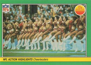 1984 Fleer Team Action #87 Cheerleaders Front