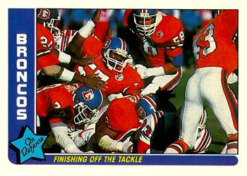 1985 Fleer Team Action #20 Finishing Off the Tackle Front