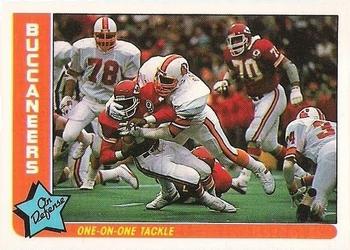 1985 Fleer Team Action #80 One-on-One Tackle Front