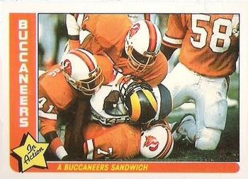 1985 Fleer Team Action #81 A Buccaneers Sandwich Front