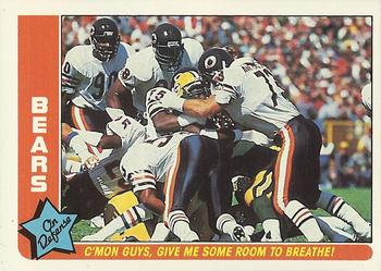 1985 Fleer Team Action #8 C'mon Guys, Give Me Some Room to Breathe! Front