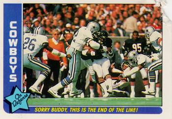 1985 Fleer Team Action #17 Sorry Buddy, This is the End of the Line! Front