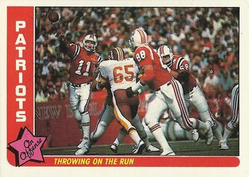 1985 Fleer Team Action #49 Throwing on the Run Front