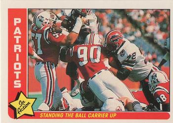 1985 Fleer Team Action #51 Standing the Ball Carrier Up Front