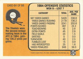 1985 Fleer Team Action #64 Sprinting around the End Back
