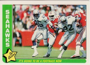1985 Fleer Team Action #78 It's Going to be a Footrace Now Front