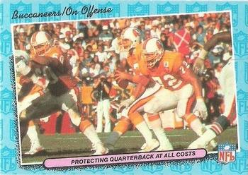 1986 Fleer Team Action #79 Protecting Quarterback at All Costs (Offense) Front