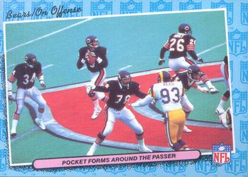 1986 Fleer Team Action #7 Pocket Forms Around the Passer Front