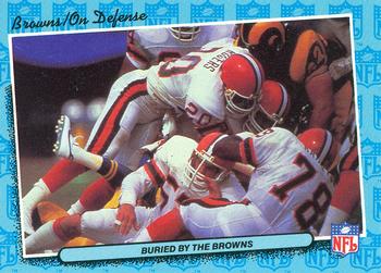 1986 Fleer Team Action #14 Buried by the Browns Front