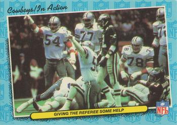 1986 Fleer Team Action #18 Giving the Referee Some Help Front