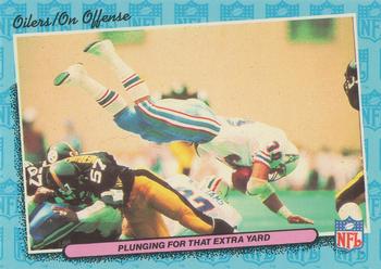 1986 Fleer Team Action #28 Plunging for that Extra Yard Front