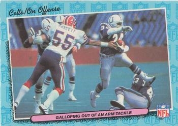 1986 Fleer Team Action #31 Galloping Out of an Arm-tackle Front