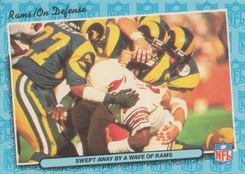 1986 Fleer Team Action #41 Swept Away by a Wave of Rams Front
