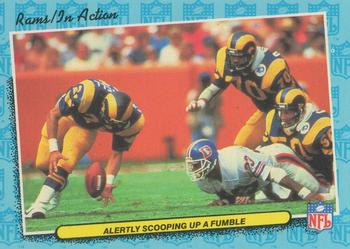 1986 Fleer Team Action #42 Alertly Scooping Up a Fumble Front