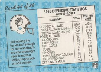 1986 Fleer Team Action #44 Teaching a Painful Lesson Back