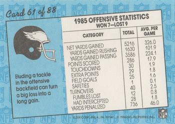 1986 Fleer Team Action #61 Slipping a Tackle Back