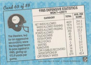 1986 Fleer Team Action #65 Converging from Every Direction (Defense) Back