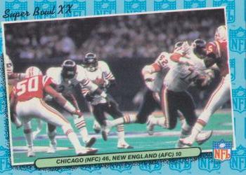 1986 Fleer Team Action #85 Super Bowl XX Front