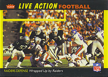 1987 Fleer Team Action #26 Wrapped Up by Raiders Front