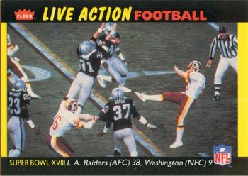 1987 Fleer Team Action #82 Super Bowl XVIII Front
