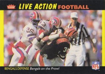 1987 Fleer Team Action #8 Bengals on the Prowl Front